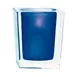 Sterno 80234 Classic Elegance Lamp, 4" H x 3" Dia., Square Blue Glass, Light Wax Candles, - 6/Case 2 image