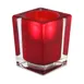 Sterno 80242 Elegance Lamp, 4" H x 3" Dia., Red Glass Candle Holder for Wax Candles - 6/Case 1 image