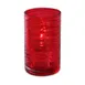 Sterno 80260 Katama Lamp, 5" H x 3" Dia, Large Red Glass Candle Holder, Wax Compatible - Case 1 image