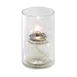 Sterno 80272 Grace Votive Lamp, 3½" H x 2¼" Dia, Clear Glass, Crackle Finish, Candle Holder - 6/Case 1 image