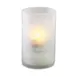 Sterno 80278 Grace Votive Lamp, 3½" H x 2¼" Dia, Frosted Glass, Finish, Round Candle Holder - 6/Case 1 image