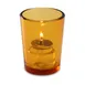 Sterno 80282 Luna Votive Lamp, 3" H x 2-3/8" Dia., Amber Glass, Petite Round - 6/Case 1 image