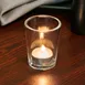 Sterno 80284 Luna Votive Lamp, 3" H x 2-3/8" Dia., Clear Glass, Round, Wax Candles, - 1/Case 3 image