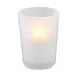Sterno 80286 Luna Votive Lamp, 3" H x 2-3/8" Dia., Frosted Glass, Round, Soft Light® Ready - 6/Case 1 image