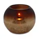 Sterno 80288 Roma Candle Lamp, 3.25" H x 4.25" Dia., Amber Sphere, Crackle Finish, Light Wax, 6/Case 1 image