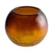 Sterno 80288 Roma Candle Lamp, 3.25" H x 4.25" Dia., Amber Sphere, Crackle Finish, Light Wax, 6/Case 2 image