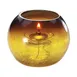 Sterno 80288 Roma Candle Lamp, 3.25" H x 4.25" Dia., Amber Sphere, Crackle Finish, Light Wax, 6/Case 3 image