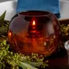 Sterno 80288 Roma Candle Lamp, 3.25" H x 4.25" Dia., Amber Sphere, Crackle Finish, Light Wax, 6/Case 4 image