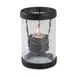 Sterno 80300 Candle Lamp, 5" H x 3 1/8" Dia., Crackle Glass, Rings, 8-12hr Wax Candles - 1/Case 1 image
