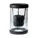Sterno 80300 Candle Lamp, 5" H x 3 1/8" Dia., Crackle Glass, Rings, 8-12hr Wax Candles - 1/Case 2 image