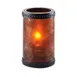 Sterno 80308 Madison Lamp, 5" H x 3 1/8" Dia., Amber MICA Glass, Wax Candle Compatible - Case 2 image