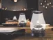 Sterno 80384 Draper Lamp, Wood Globe, 7¼" H x 4⅛" Dia., Fits Light® Liquid Wax Candles, - 6/Case 2 image