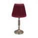 Sterno 80414 La Rue Candle Lamp, 10-1/2" H x 3-11/32" Dia., Wine Shade, Oil Bronze Base, Globe - 6/Case 1 image