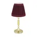 Sterno 80418 - Rue Candle Lamp, 10-1/2" H x 3-11⁄32" Dia., Brass Base, Globe, Liquid Wax, - 6/Case 1 image