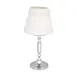 Sterno 80420 Candle Lamp, 10-1/2" H x 3-11/32" Dia., Silver-Plated Base, White Shade, Liquid Wax - Case 1 image