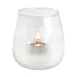 Sterno 80536 Sonoma Pinot Lamp, 4" Glass Candle Holder, Fits 15-30hr Soft Light Wax Candles- 6/Case 1 image