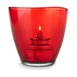 Sterno 80555 Helix Votive Lamp, 3½" Round Glass Candle Holder, Red, Liquid Wax Compatible, 6/Case 1 image