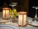 Sterno 80567 Penny LX Lamp, 5-1/2" H x 3⅜" Dia Glass Lamp, Fits Wax or Flameless Candles - 6/Case 2 image