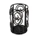 Sterno 85264 Industrial Chic Swirl Lamp Base, Gloss Black Wire, 4"1/8 H x 2"3/4 Dia., Round - 6/Case 3 image