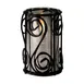 Sterno 85264 Industrial Chic Swirl Lamp Base, Gloss Black Wire, 4"1/8 H x 2"3/4 Dia., Round - 6/Case 4 image