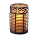 Sterno 85280 Globe Candle Lamp, 4" H x 2-3/8" Dia., Orange Frost Glass Cylinder - 6/Case 6 image