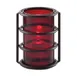 Sterno 85306 Industrial Chic Globe Candle Lamp, 5" H x 3" Dia Glass Cylinder, Red Finish - 6/Case 4 image