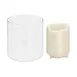 Sterno 85326 Frost Globe Candle Lamp, 5" H x 3" Dia Plastic, Bases 85144 & 85192 - 6/Case 4 image
