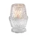 Sterno 85370 Crawford Globe Candle Lamp, 3" H x 3-1/4" Dia., Clear Glass, Point Style - 6/Case 1 image