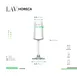 LAV HORECA MDA620 Modena Champagne Flute Glass, 7 oz, Fine Rim Soda Lime, Stem Base - 12/Case 2 image