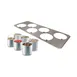 Eurodib GOURMETPRO Support Frame - Steel Base with Six Aluminum Gelato Bowls, Made in Italy 1 image