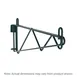 Metro 1WS14K3 Post Mount Shelving Bracket 1 image