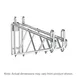 Metro 2WS14C Post Mount Shelving Bracket 1 image