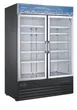 SABA SM-45R Glass Door Refrigerator, 45 cu ft, Black Steel, 1/2 HP Compressor, LED Light 1 image