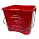 Thunder Group PLCP008RD Sanitizing Pail, 8 Qt, 10"5" x 9"1/4" x 8", Red Polypropylene, NSF Certified 1 image