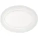 Libbey 628203612000000 Oval Porcelain Platter, 10" x 14" White, Steep Design - 1/Case 1 image