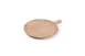 Wood&Food 5315015 Round Wooden Serving Board with Handle, 13" x 10" Acacia Wood Plank 1 image
