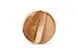 Wood&Food 5315036 Round Wooden Serving Board, 9.5" Diameter, Santo Acacia Finish, No Handle - 1/Each 1 image