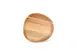 Wood&Food 5315038 Free-Form Acacia Serving Board, 7-9/10" x 7-1/2" Wooden Tray, No Handle - 1/Each 1 image
