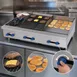 Comstock-Castle FHP48-18T-2.5RB 48" Countertop Gas Griddle/Charbroiler Combination, 116.000 BTU 4 image