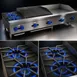 Comstock-Castle FHP60-24-2LB 60" Countertop Hotplate/Griddle/Charbroiler Combination, 138.000 BTU 5 image