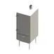 Jade JCBBQ-24 24" Floor Model Chinese Bar-B-Que Oven / Pork Roaster/Smoker, Gas - 50,000BTU 1 image