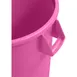 Carlisle 84103226 Bronco™ 32‑Gallon Round Trash Bin, 28" H x 21.4" Dia., Bright Pink Polyethylene, NSF Certified, Stackable, Ergonomic Handles, Integrated Bag Cinches - 1/Each 5 image