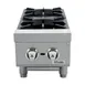 Drago America DRHP12 12" Countertop Gas Hotplate, (2) 30000 Btu Cast Iron Burners With One Standing Pilot Per Burner 1 image