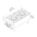 Drago America DRHP12 12" Countertop Gas Hotplate, (2) 30000 Btu Cast Iron Burners With One Standing Pilot Per Burner 4 image