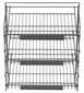 Hubert 13124 Tiered Display Stand 1 image