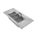 Klinger's Trading DIS32D Drop-In Sink, Three Compartment, (2) 9-1/2" Drainboards 2 image