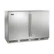 Perlick HC48RS4 48" 2 Section Undercounter Refrigerator, 2 Solid Door, 11.7 cu.ft., Stainless Steel 1 image