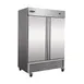 Serv-Ware RR2-HC-T 54" 2 Solid Door Reach-In Refrigerator, Stainless Steel, 49 cu. ft. , 1/4 HP 1 image