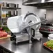 Serv-Ware SLC-12 12" Gravity Feed Manual Meat Slicer, Belt Drive, 1/3 HP 2 image