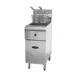 Serv-Ware SWEF-50 15" Full Pot Floor Model Electric Fryer, 50 lb, Stainless Steel, 200°F – 375°F, Thermostatic Controls 1 image